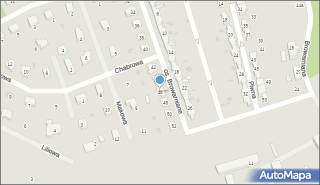 Sobótka, Osiedle Browarniane, 46, mapa Sobótka