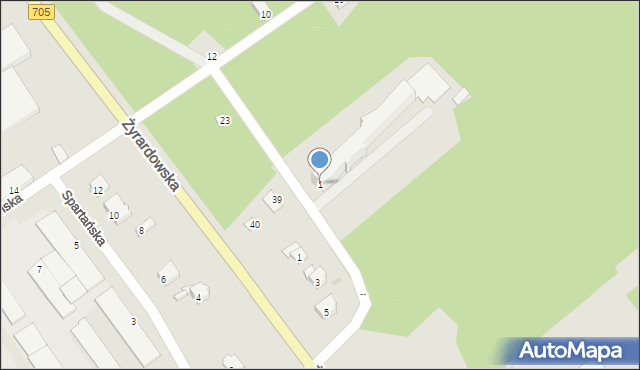 Sochaczew, Osiedle Kolejowe, 1, mapa Sochaczew