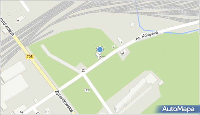 Sochaczew, Osiedle Kolejowe, 10, mapa Sochaczew