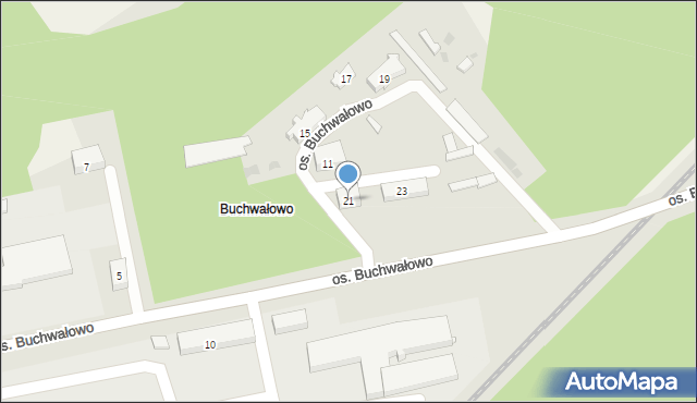Sokółka, Osiedle Buchwałowo, 21, mapa Sokółka