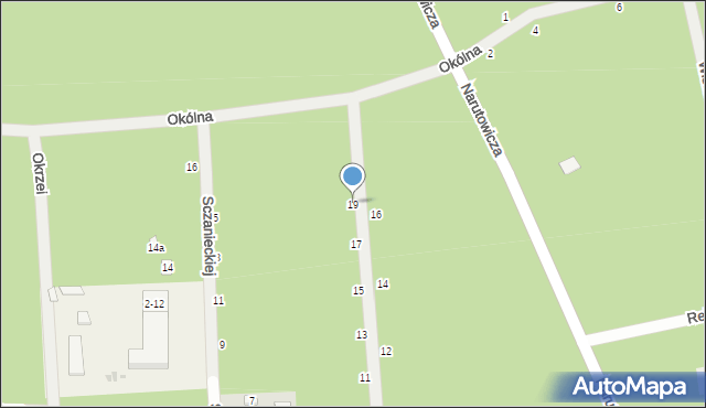 Sokolniki-Las, Oświatowa, 19, mapa Sokolniki-Las