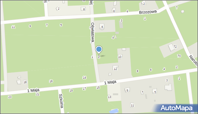 Sokolniki-Las, Oświatowa, 2, mapa Sokolniki-Las