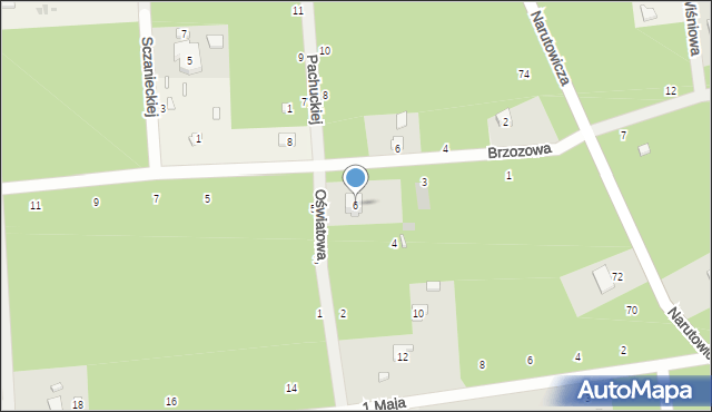 Sokolniki-Las, Oświatowa, 6, mapa Sokolniki-Las