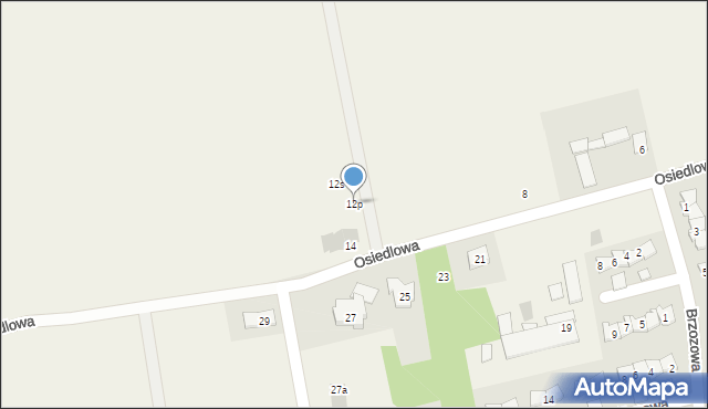 Solniczki, Osiedlowa, 12p, mapa Solniczki