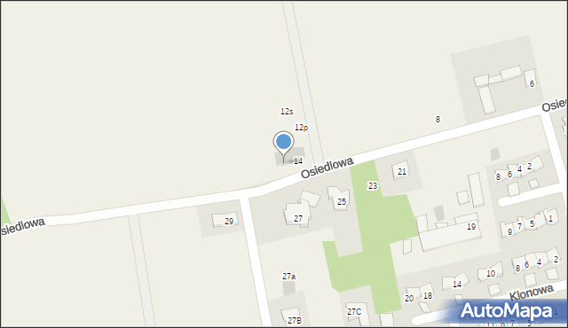 Solniczki, Osiedlowa, 14b, mapa Solniczki