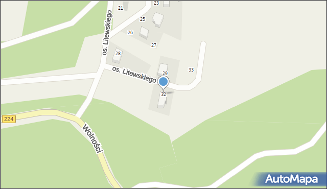 Somonino, Osiedle Litewskiego Maksymiliana, 32, mapa Somonino
