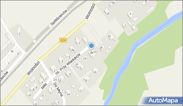 Somonino, Osiedle Przy Wiadukcie, 16, mapa Somonino