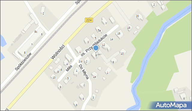 Somonino, Osiedle Przy Wiadukcie, 4, mapa Somonino