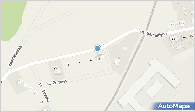 Somonino, Osiedle Żurawie, 2b, mapa Somonino