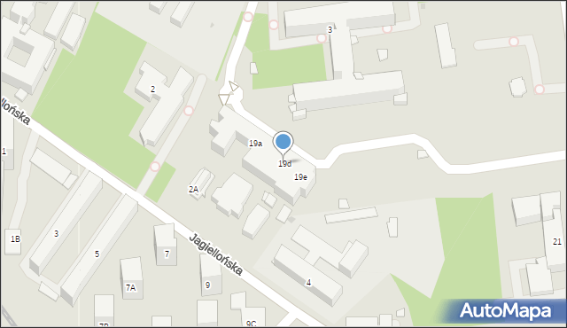 Sosnowiec, Ostrogórska, 19d, mapa Sosnowca