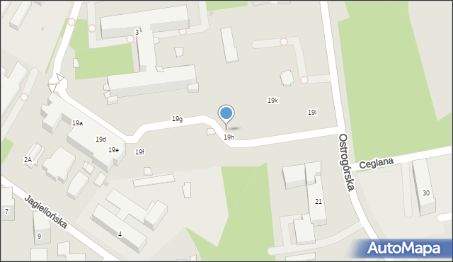 Sosnowiec, Ostrogórska, 19j, mapa Sosnowca