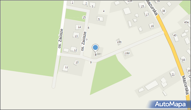 Spychowo, Osiedle Zacisze, 8, mapa Spychowo