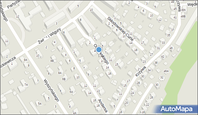 Stalowa Wola, Ossowskiego, 8, mapa Stalowa Wola