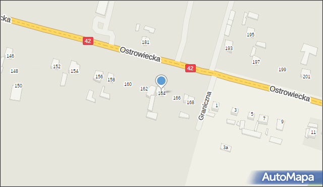 Starachowice, Ostrowiecka, 164, mapa Starachowic