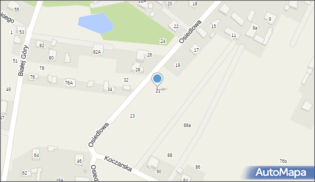 Stare Babice, Osiedlowa, 21, mapa Stare Babice