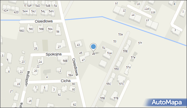 Stare Babice, Osiedlowa, 49, mapa Stare Babice