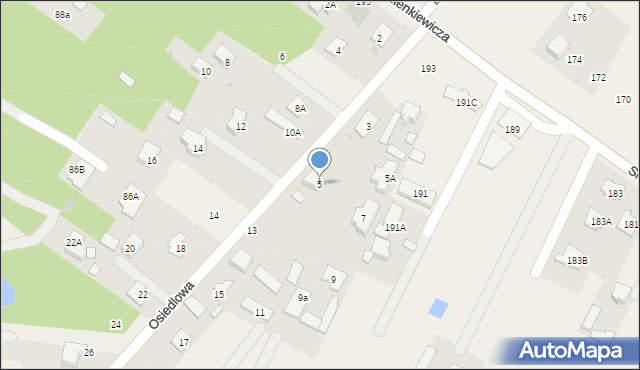 Stare Babice, Osiedlowa, 5, mapa Stare Babice