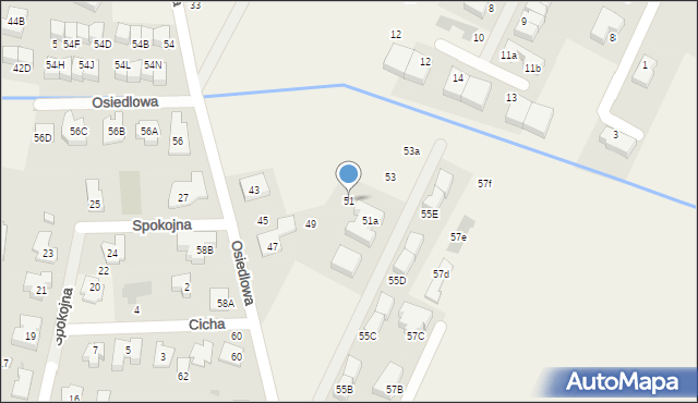 Stare Babice, Osiedlowa, 51, mapa Stare Babice