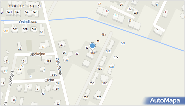 Stare Babice, Osiedlowa, 51a, mapa Stare Babice