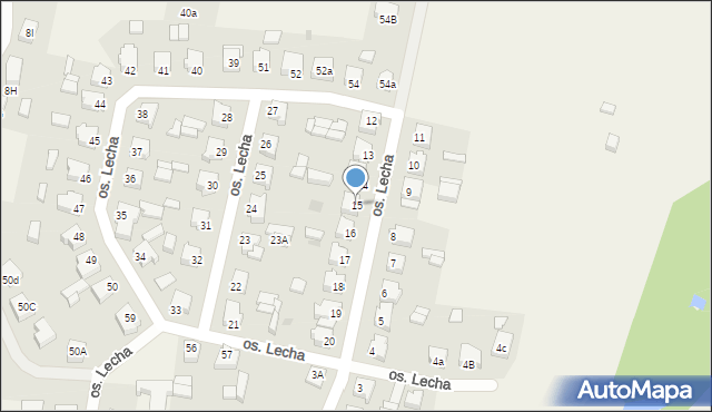 Stare Miasto, Osiedle Lecha, 15, mapa Stare Miasto
