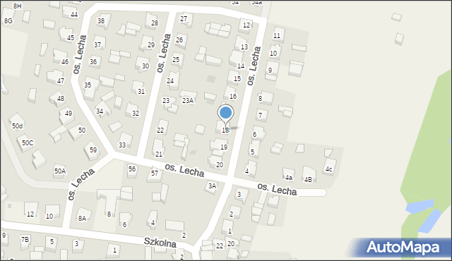 Stare Miasto, Osiedle Lecha, 18, mapa Stare Miasto