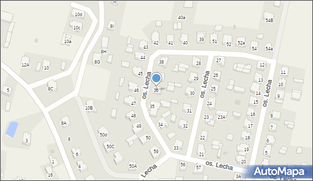 Stare Miasto, Osiedle Lecha, 36, mapa Stare Miasto