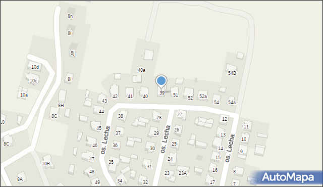 Stare Miasto, Osiedle Lecha, 39, mapa Stare Miasto