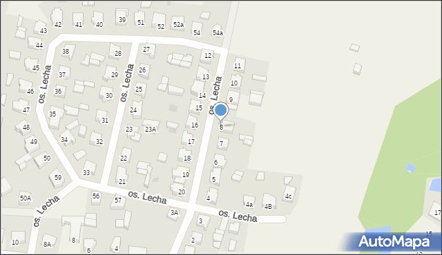 Stare Miasto, Osiedle Lecha, 8, mapa Stare Miasto