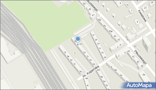 Stargard, Osiedle Kopernika Mikołaja, 2f, mapa Stargard