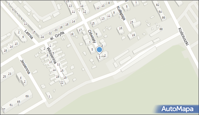 Stargard, Oświaty, 1, mapa Stargard