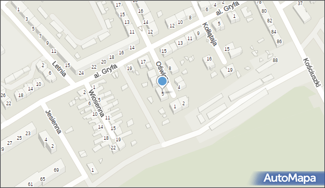 Stargard, Oświaty, 5, mapa Stargard