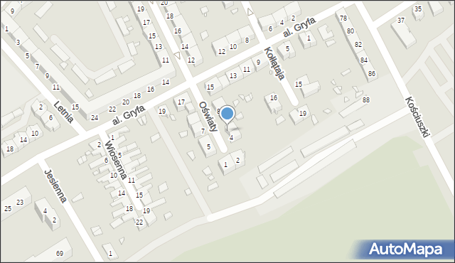 Stargard, Oświaty, 6, mapa Stargard