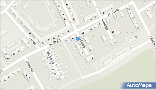 Stargard, Oświaty, 9, mapa Stargard