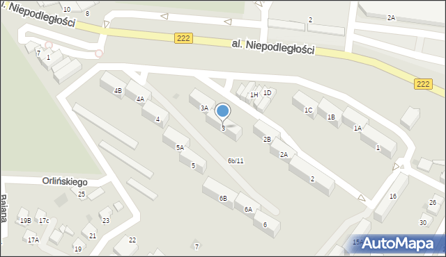 Starogard Gdański, Osiedle 60-lecia Odzyskania Niepodległości Polski, 3, mapa Starogard Gdański