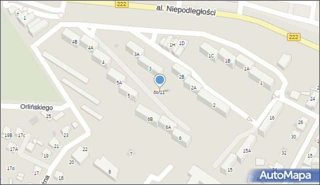 Starogard Gdański, Osiedle 60-lecia Odzyskania Niepodległości Polski, 6b/11, mapa Starogard Gdański