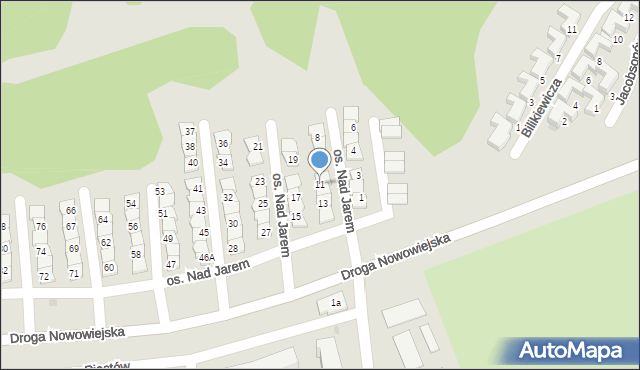 Starogard Gdański, Osiedle Nad Jarem, 11, mapa Starogard Gdański