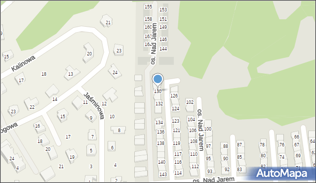 Starogard Gdański, Osiedle Nad Jarem, 130, mapa Starogard Gdański