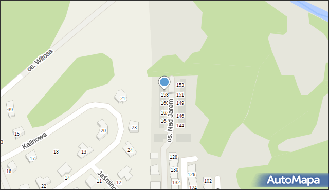 Starogard Gdański, Osiedle Nad Jarem, 158, mapa Starogard Gdański