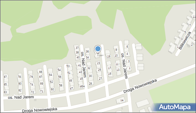 Starogard Gdański, Osiedle Nad Jarem, 22, mapa Starogard Gdański