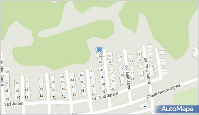 Starogard Gdański, Osiedle Nad Jarem, 38, mapa Starogard Gdański
