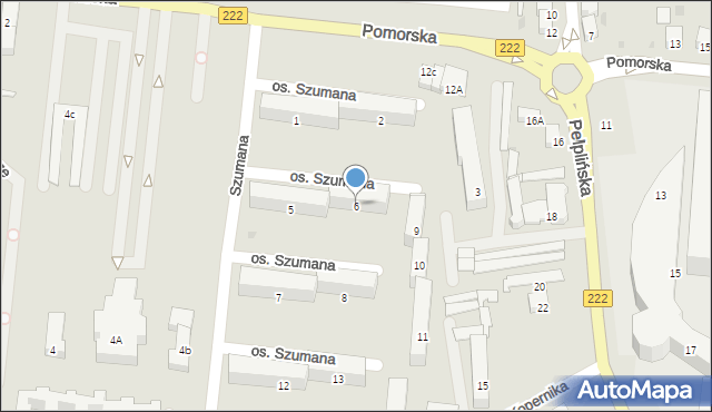 Starogard Gdański, Osiedle Szumana Henryka, ks., 6, mapa Starogard Gdański