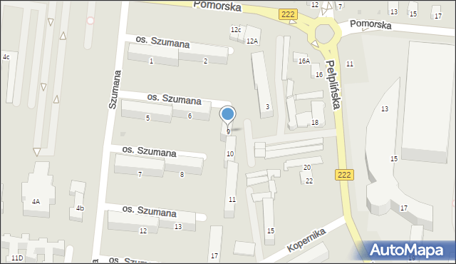 Starogard Gdański, Osiedle Szumana Henryka, ks., 9, mapa Starogard Gdański