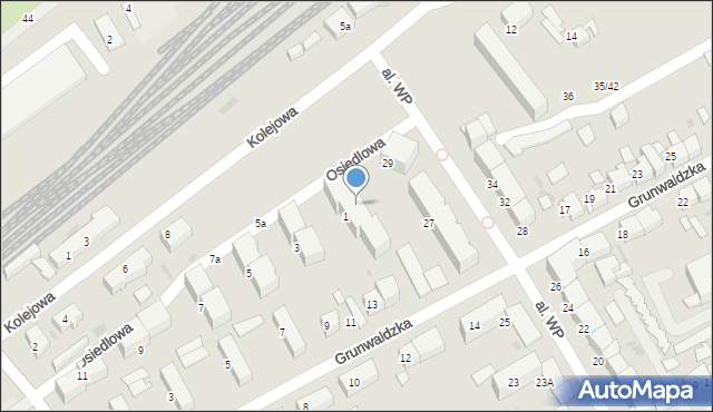 Starogard Gdański, Osiedlowa, 1b, mapa Starogard Gdański