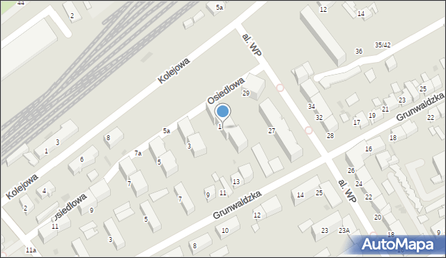 Starogard Gdański, Osiedlowa, 3b, mapa Starogard Gdański