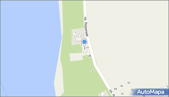 Stary Dębiec, Osiedle Rezerwat, 4, mapa Stary Dębiec