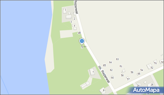 Stary Dębiec, Osiedle Rezerwat, 5, mapa Stary Dębiec