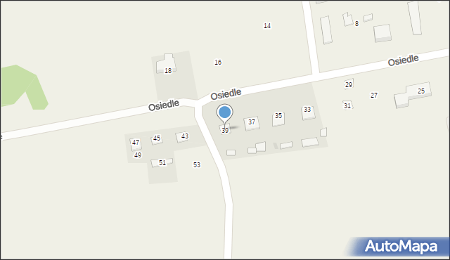 Stary Lubliniec, Osiedle, 39, mapa Stary Lubliniec