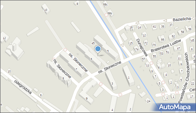 Stary Sącz, Osiedle Słoneczne, 6a, mapa Stary Sącz