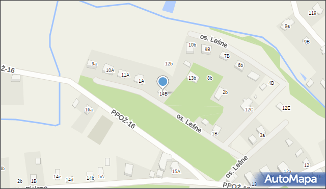 Straduń, Osiedle Leśne, 14B, mapa Straduń