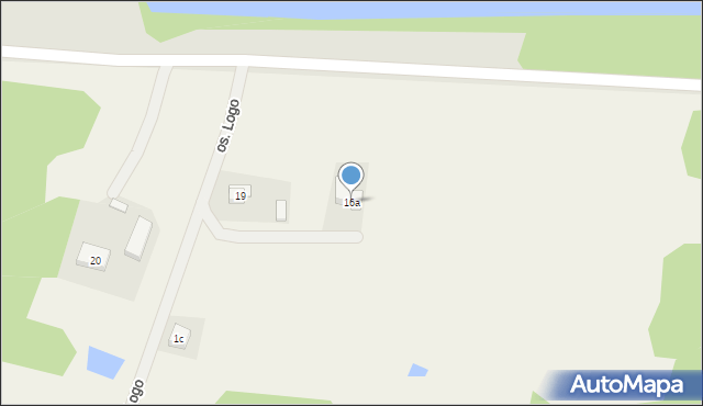 Straduń, Osiedle Logo, 16a, mapa Straduń